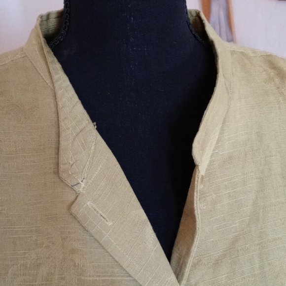 Lime Green Button Down Shirt - Picture 2 of 5